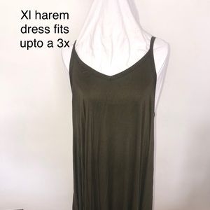 Green harem dress